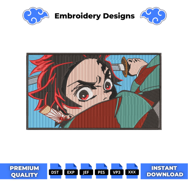 Tanjiro Kamado Boxed Embroidery Design