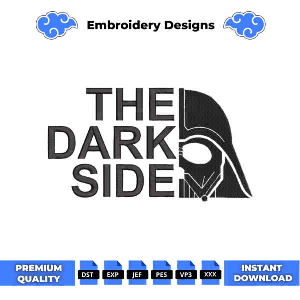 The Dark Side Embroidery Design
