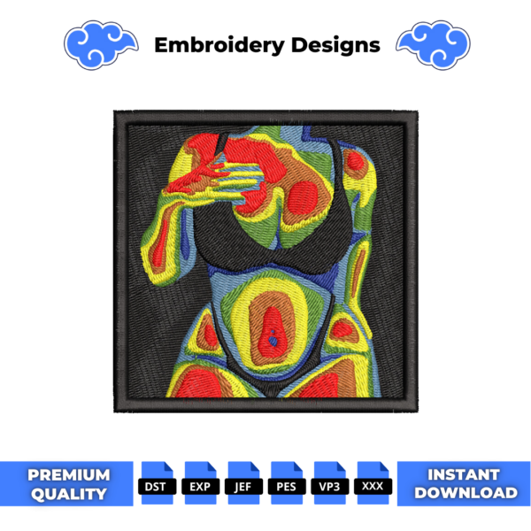 Thermal Bikini Embroidery Design