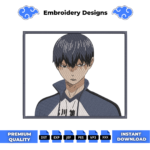 Tobio Kageyama Embroidery Design