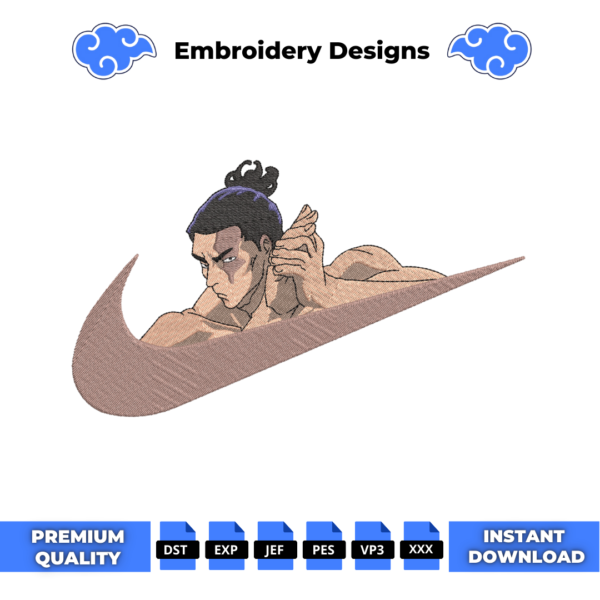 Todo Swoosh Embroidery Design