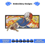 Todoroki Boxed Embroidery Design