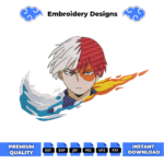 Todoroki Embroidery Design