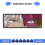 Todoroki Eyes Anime Embroidery Design