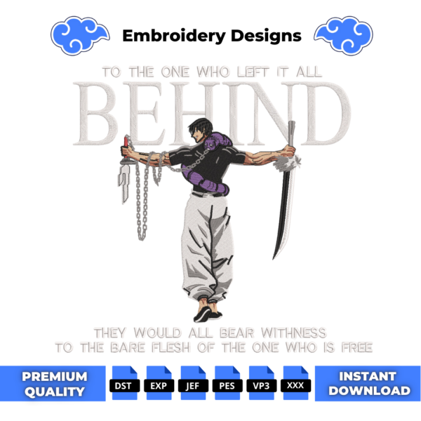 Toji Embroidery Design