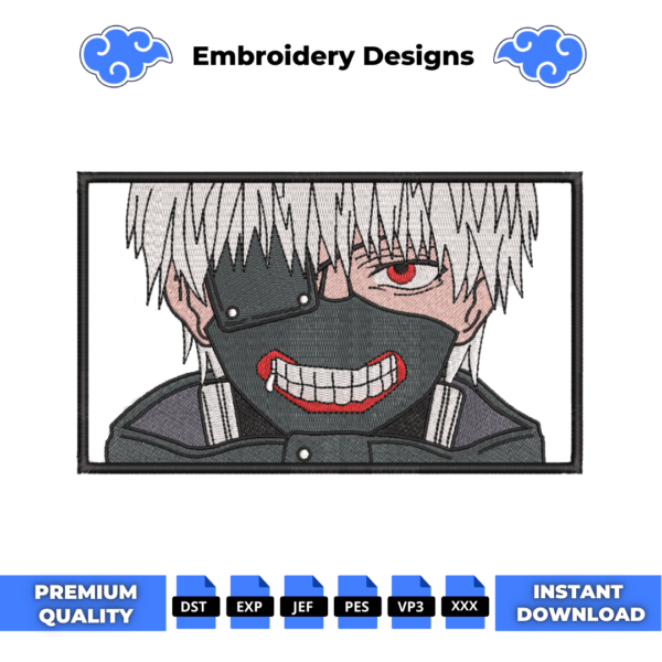 Tokyo Ghoul Boxed Embroidery Design