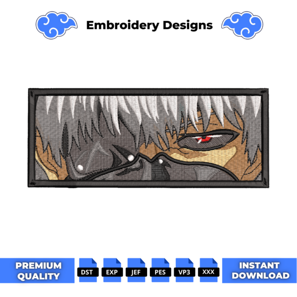 Tokyo Ghoul Eyes Embroidery Design