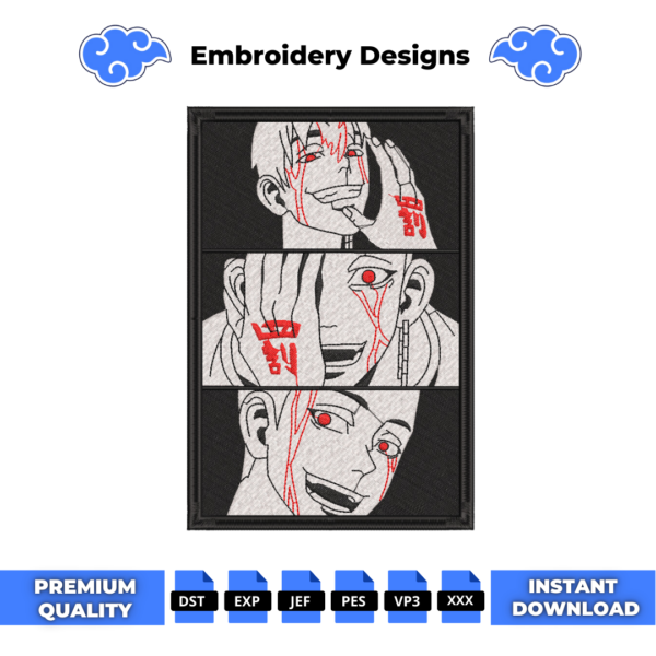 Tokyo Revengers Boxed Embroidery Design
