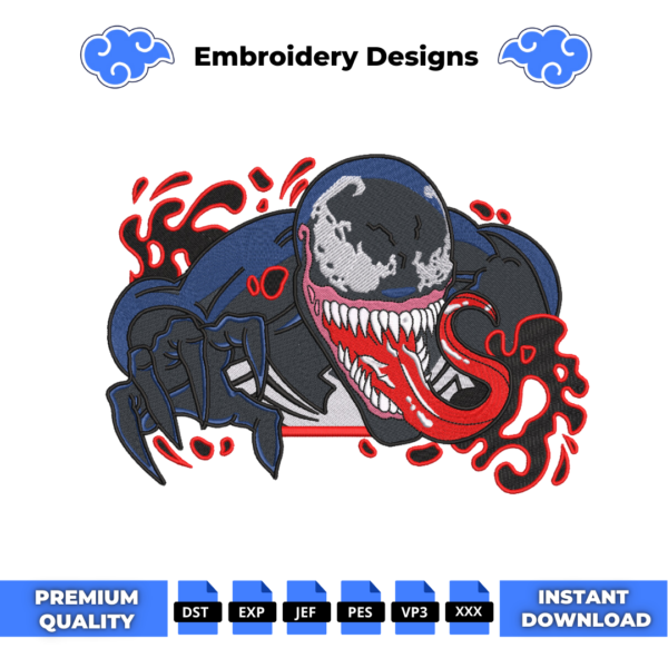 Venom Boxed Embroidery Design