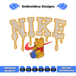 Winnie Embroidery Design