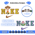 Woody and Buzz Toy Story Embroidery Design