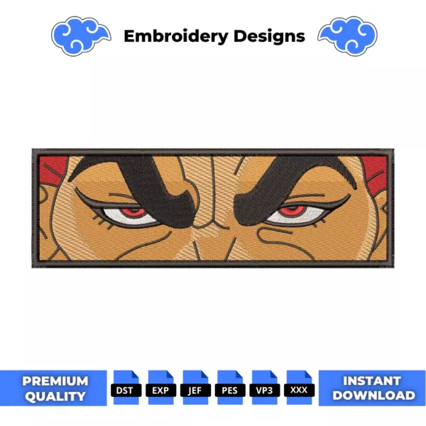 Yujiro Eyes Embroidery Design