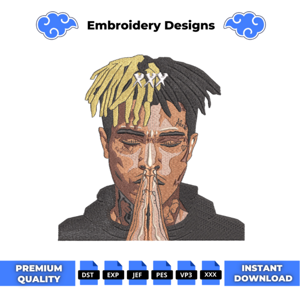 XXXTentacion Embroidery Design