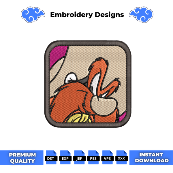 Yosemite Sam Cap Embroidery Design