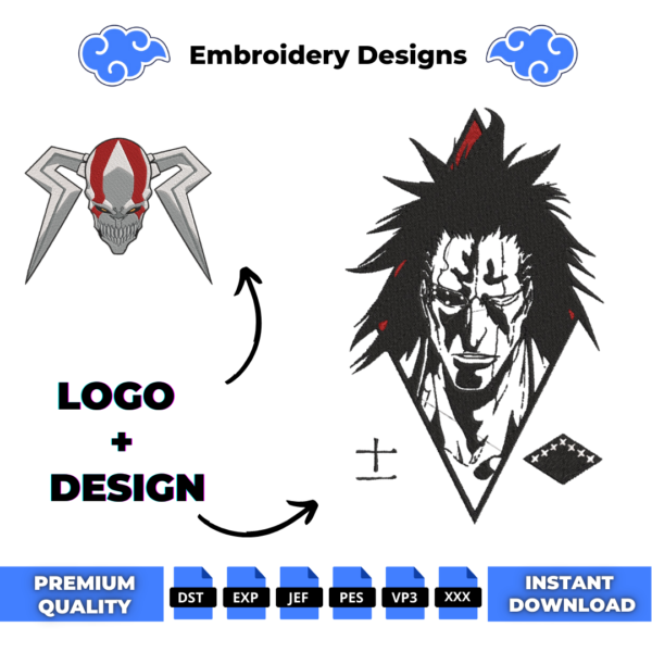 Zakari and Logo Embroidery Design