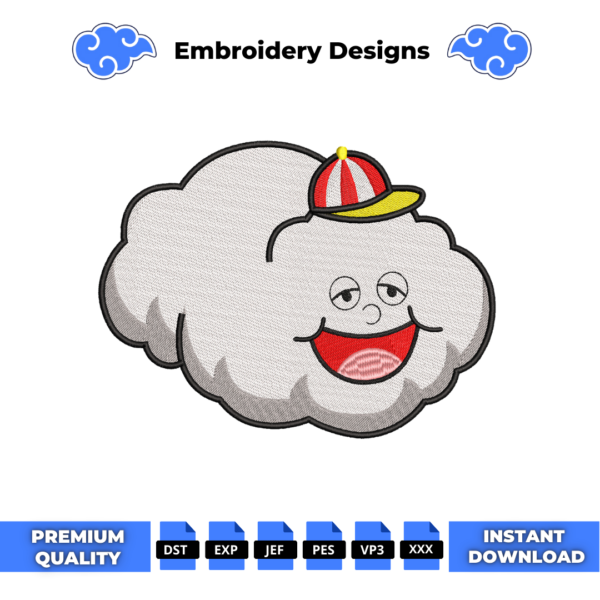 Zeus Cloud One Piece Embroidery Design