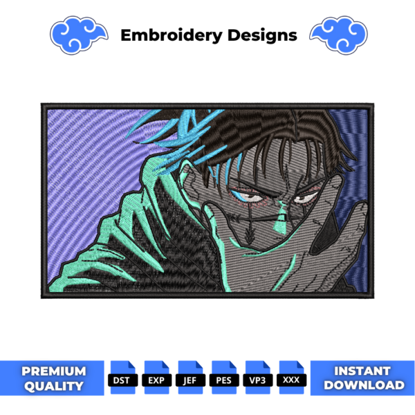 Choso Boxed Anime Embroidery Design