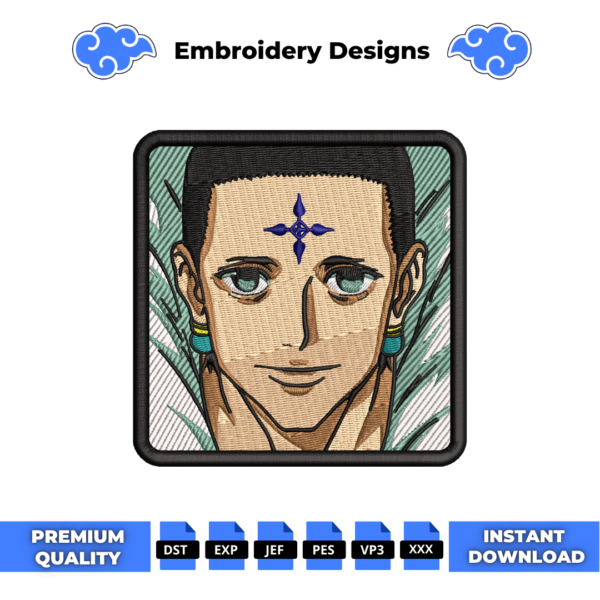 Chrollo Lucilfer Cap Embroidery Design
