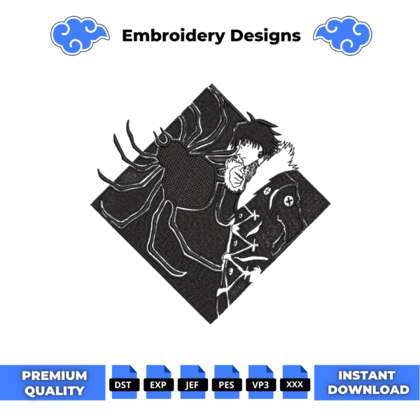 Chrollo Lucilfer Spider Embroidery Design