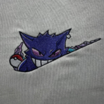Gengar Embroidery Design stitched by a customer