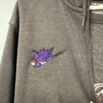 Gengar Embroidery Design stitched by a customer