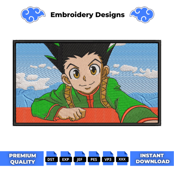 Gon Boxed Embroidery Design