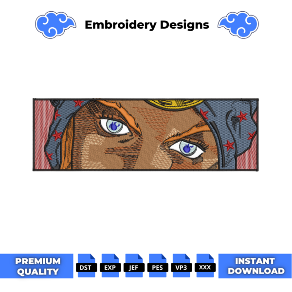 Johnny Joestar Eyes Embroidery Design