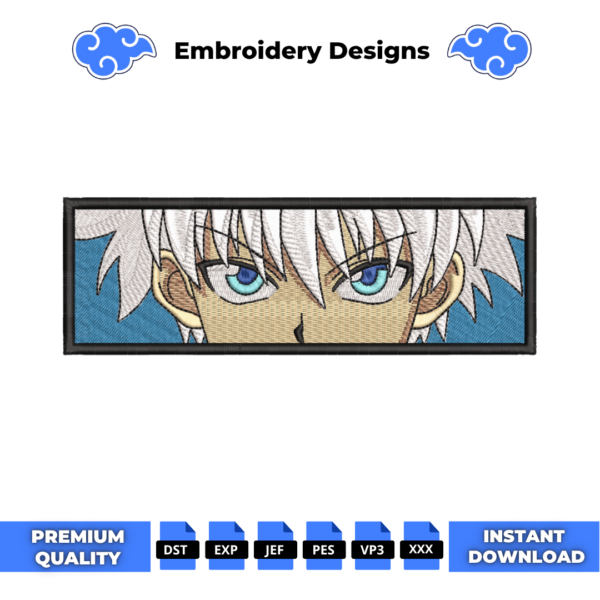 Killua Eyes Anime Embroidery Design