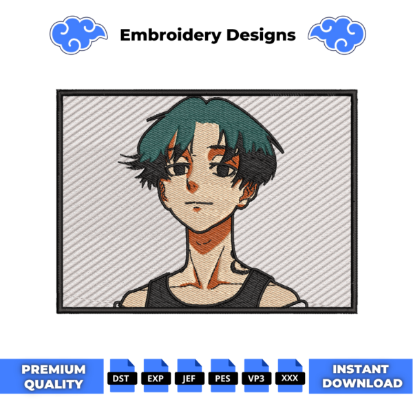 Mikey Sano Manjiro Embroidery Design