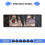 Sasuke Eyes Embroidery Design