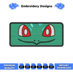 Bulbasaur Eyes Embroidery Design