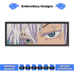 Gojo Blue Eyes Embroidery Design