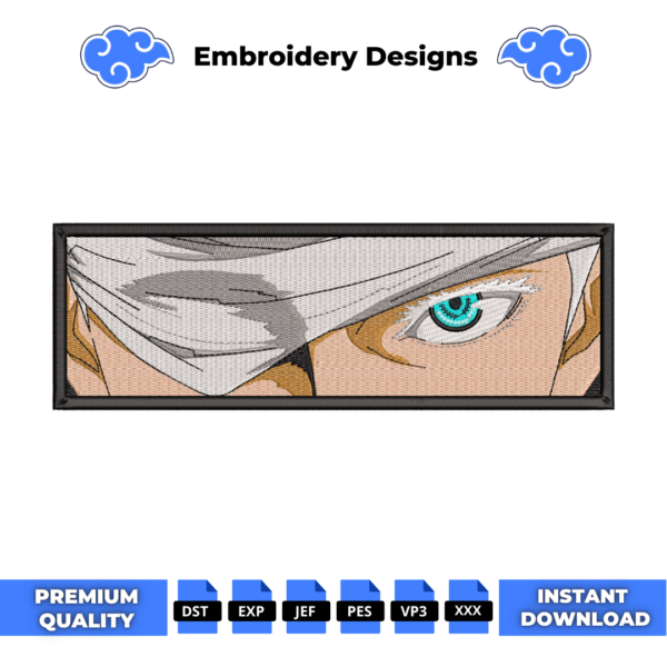 Gojo Satoru Eyes Embroidery Design