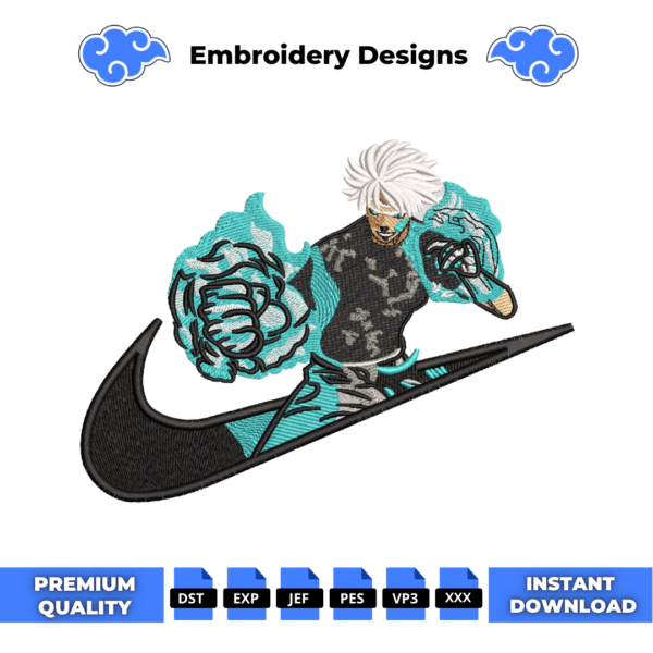 Gojo Swoosh Embroidery Design