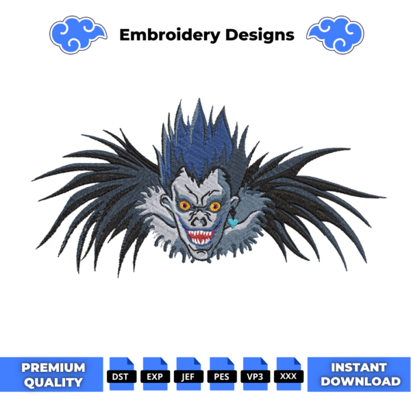 Ryuk Embroidery Design