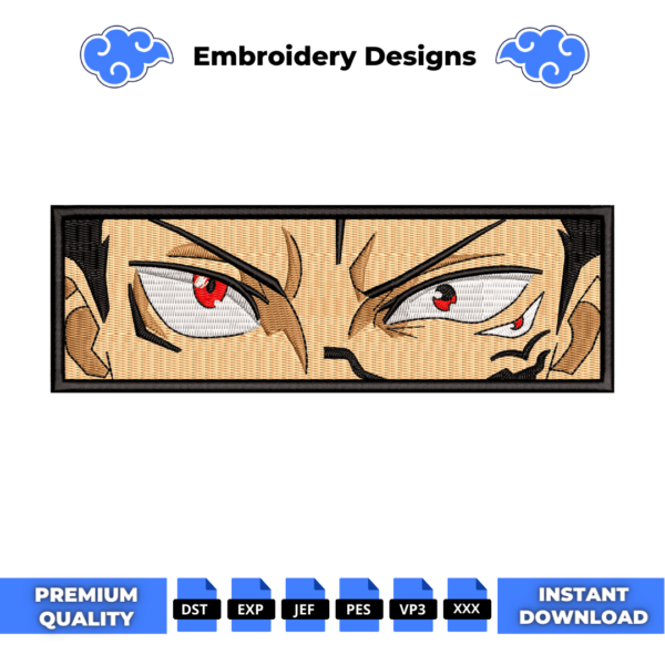 Sukuna Eyes Embroidery Design