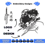 Toji and Logo Embroidery Design