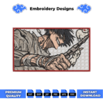Toji Fushiguro Jujutsu Kaisen Embroidery Design