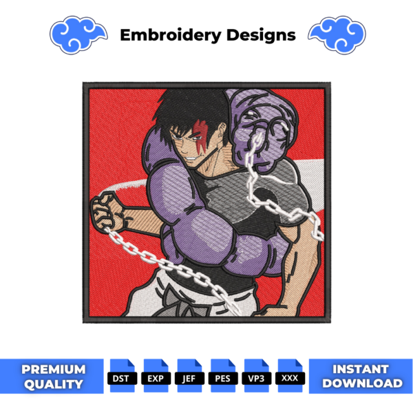 Toji Jjk Embroidery Design