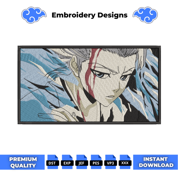 Toshiro Hitsugaya Embroidery Design
