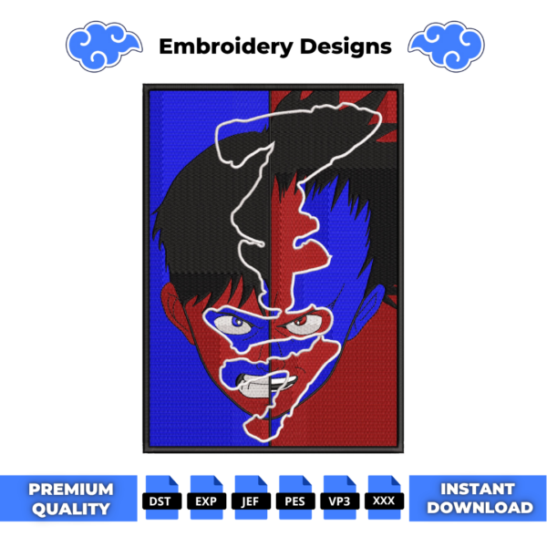 Akira Kaneda Tetsuo Embroidery Design