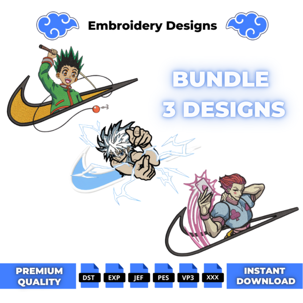 Bundle Hunter X Hunter Embroidery Design