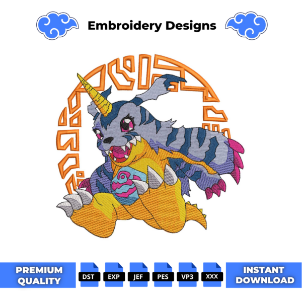 Digimon Embroidery Design