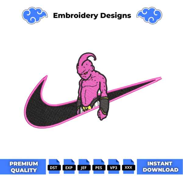 Dragon Ball Buu Embroidery Design