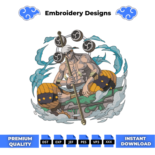 Enel One Piece Embroidery Design