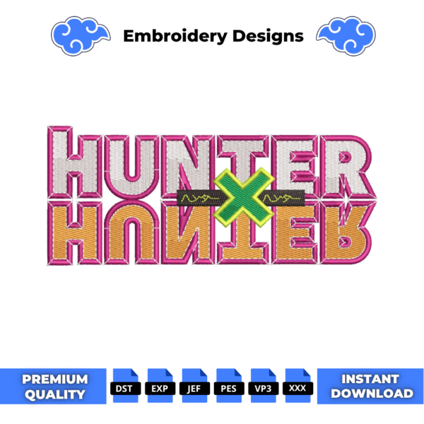 Hunter X Hunter Logo Embroidery Design