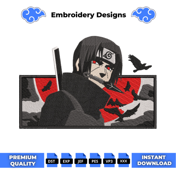 Itachi Embroidery Design
