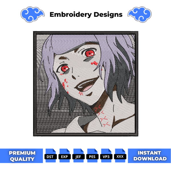 Juuzou Suzuya Embroidery Design