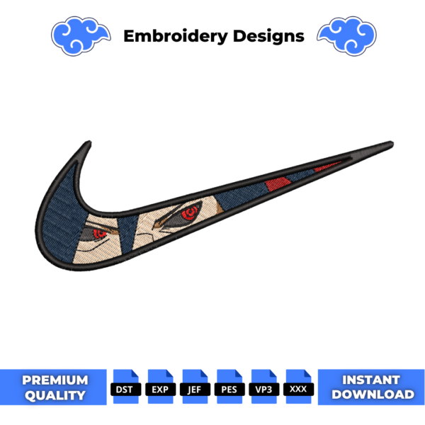 Madara Eyes Swoosh Embroidery Design