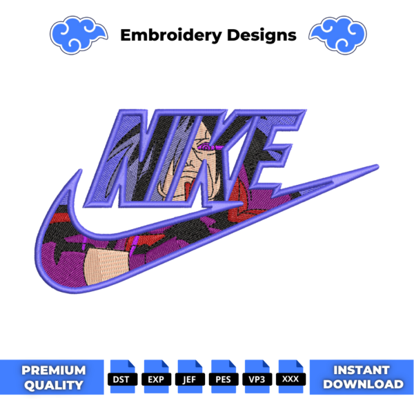Madara Swoosh Anime Embroidery Design